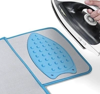 4 Pcs Silicone Iron Mat Pad | High Heat Resistant Iron Insulation Pad, 27x14 cm - 27x 14 cm, Silicon, Pack of 4 Pieces